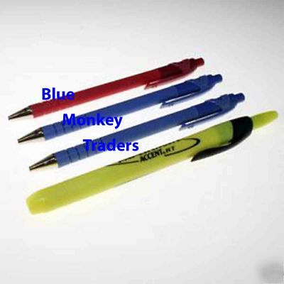 New paper mate flexgrip retractable ball pens blue, red