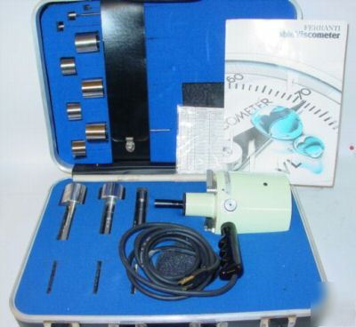 Ravenfield ferranti ul portable viscometer w/spindles +