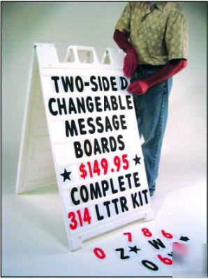 Sidewalk signicade a-frame sandwich sign board kit