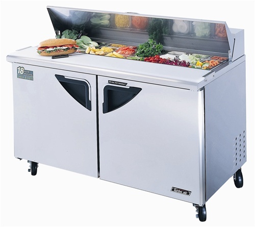 Sandwich/pizza prep tables super deluxe turbo tst-60SD