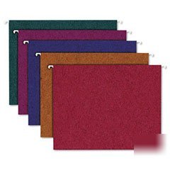 Ampad envirotec 100% recycled colored hanging file fold