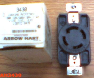 New arrow hart AH3430 HBL3430 30 120/208 3 y receptacle