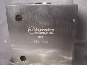 Sun hydraulics hce aluminum manifold line mount 