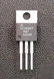 EZ1083ACT 1.3-4V pos voltage regulator 7.5A qty 10 