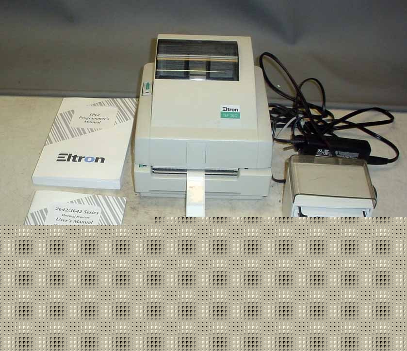 Eltron zebra TLP3642 psa thermal printer w ac adapter