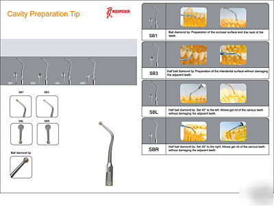 New 1 pcs ems compatible cavity preparation tips scaler