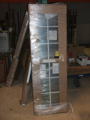 Pella wood,brown aluminum clad dbl hng windows 33