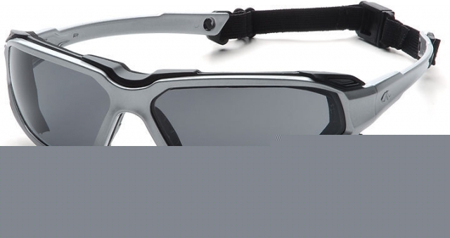 Pyramex highlander safety glasses - gray anti-fog lens