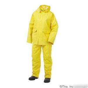 Yellow high viz medium size lightweight rainsuit