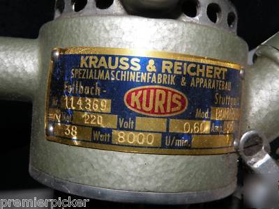 Vintage krauss & reichert industrial textile cutter