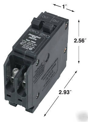 New 30/20A twin 1P UBITBBD3020 t&b circuit breaker 20PK