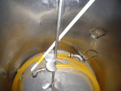 Stainless steel mixing tank 100-gal with mixer & cover