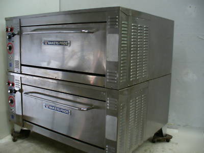 Used bakers pride electric deck pizza oven ER12-3836