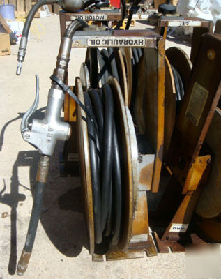 Mixed lot of hose reels & oil pump meters aro graco