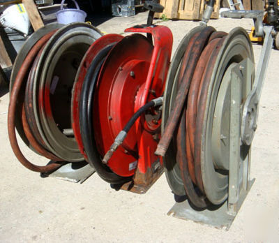 Mixed lot of hose reels & oil pump meters aro graco