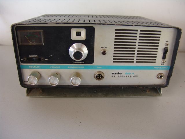 Vintage kris 23+ tube type cb base transceiver 