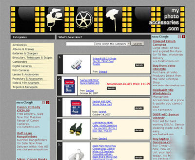 Cameras affiliate adsense website online business sale
