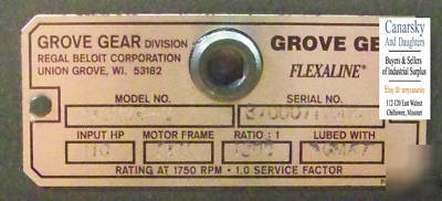 New 1 grove dmq-224-2 double reduction worm gear 