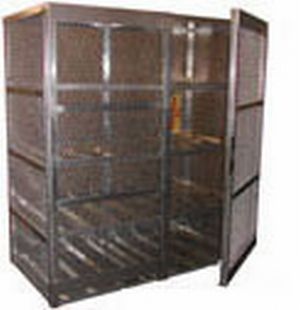 Horizontal l-p gas tank storage cabinet / securall LP16