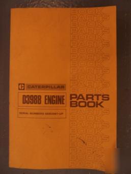 1976 caterpillar D398B engine parts catalog diesel p