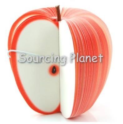 Apple fruit note pad memo with air-permeability bag