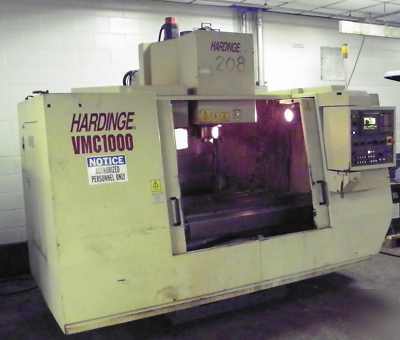 Hardinge vmc-1000 cnc vertical machining center fanuc 