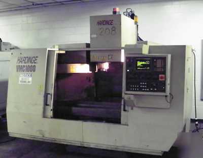 Hardinge vmc-1000 cnc vertical machining center fanuc 