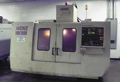 Hardinge vmc-1000 cnc vertical machining center fanuc 