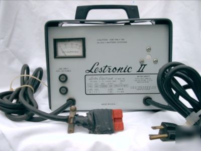 Lester lestronic 24 volt battery charger golf scrubber