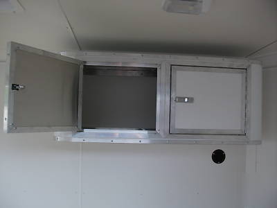 New 2010 6X12 v-nose enclosed motorcycle trailer loaded