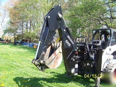 New next to bradco 609 skidloader backhoe attachment