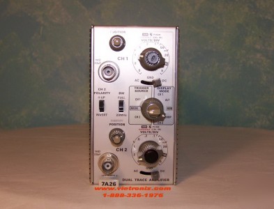 Tektronix 7A26 dual traces amplifier plug-in module