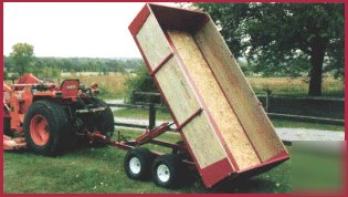 Utility tractor trailer wagon 2-ton lawn garden 8500