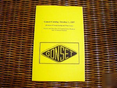 Gonset 1957 product catalog