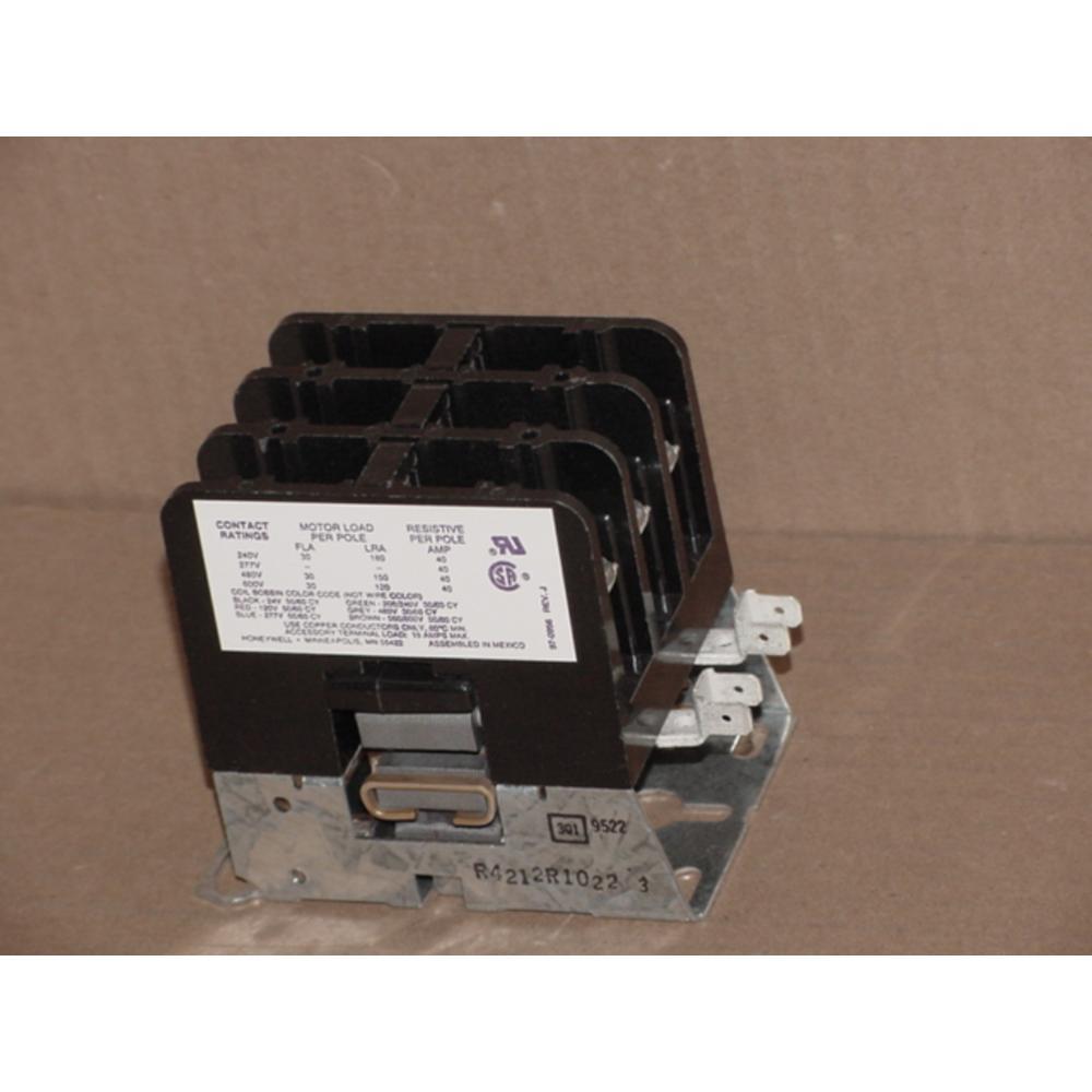 Honeywell R4212R1022 3 pole 30 amp contactor 208/240V