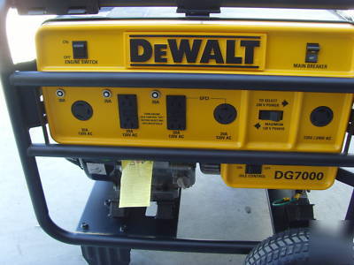 New dewalt DG7000 heavy-duty 7000 watt gas generator * * 