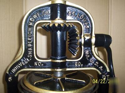 Norvell 6 qt sausage stuffer lard cider fruit press