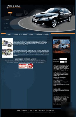 Paid to drive turnkey website profitable web business