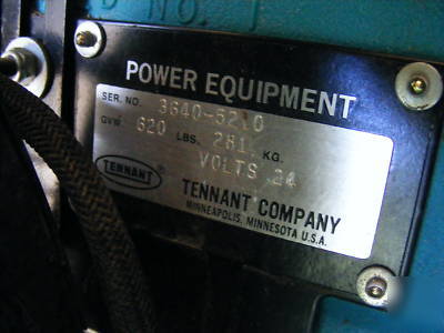 Tennant 3640 walk behind power sweeper