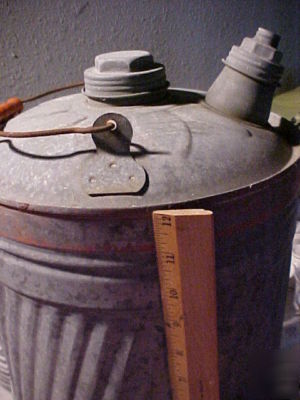 Vintage gas/kerosene galvanized container