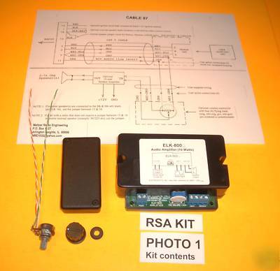 Rsa remote speaker amplifier kit motorola cdm CDM1250