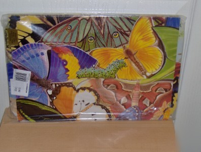 Set 4 document filing wallets - animals and butterflies