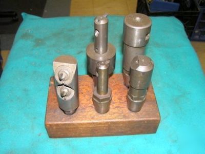Assorted tool holders from moore jig borer, #1-1/2?
