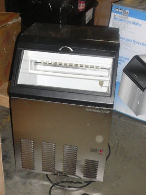 Franklin chef ice maker(fim-90) makes 83 lbs daily-s.s.