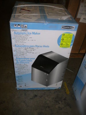 Franklin chef ice maker(fim-90) makes 83 lbs daily-s.s.