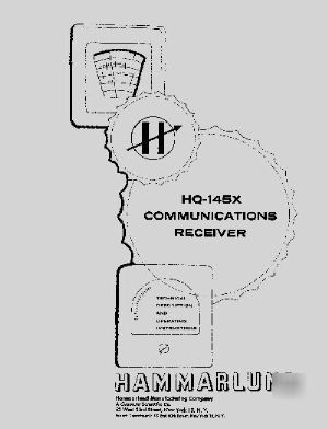 Hammarlund hq-145X manual Â»rÂ²