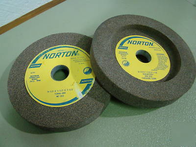 New 2PC norton 9Â½â€ x 1Â½â€ x 1Â½â€ 46K recâ€™d grinding