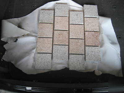 Cobble stone pavers on mesh sheets- 110 sqft lots