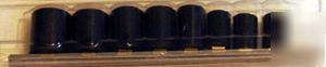 Impact socket set 3/8