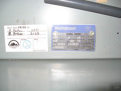 New westinghouse 125 hp motor starter nema 4 contactors